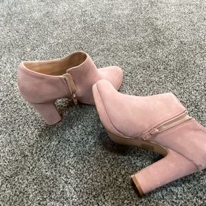 Pink ankle booties size 7